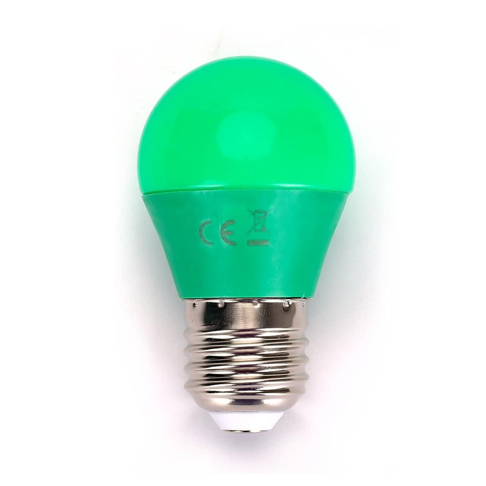 LED Leuchtmittel, E27, 4 W, grün.