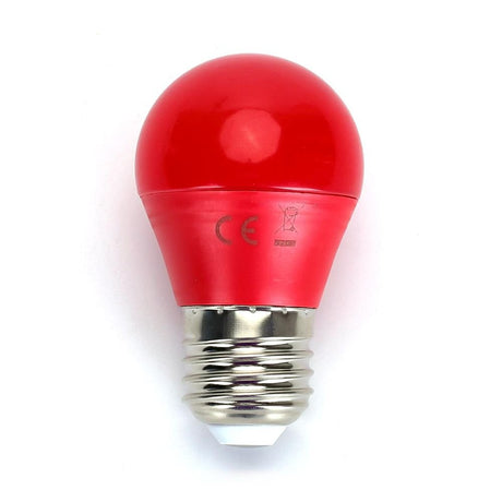 LED Leuchtmittel, E27, 4 W, rot.