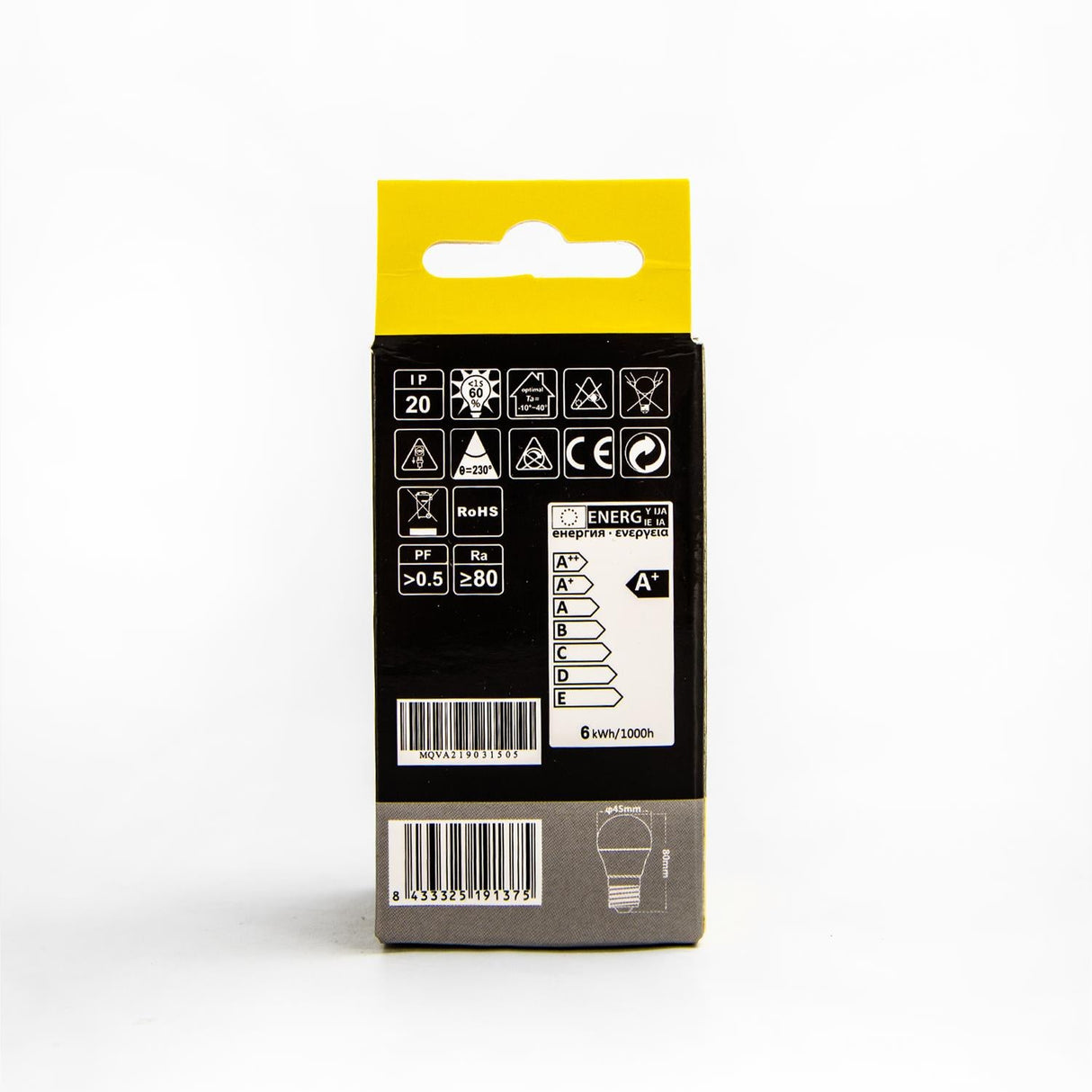 LED Leuchtmittel, E27, 6 W, 510 lm, 4000 K.