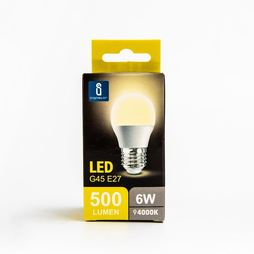 LED Leuchtmittel, E27, 6 W, 510 lm, 4000 K.