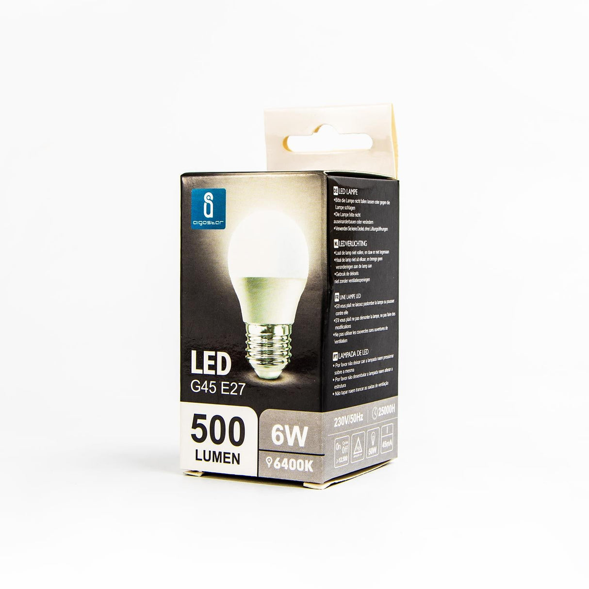 LED Leuchtmittel, E27, 6 W, 510 lm, 6500 K.