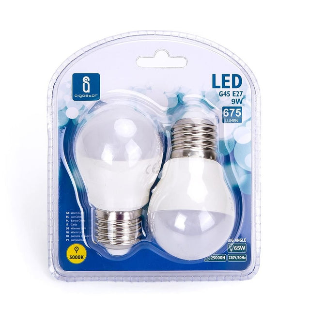 LED Leuchtmittel, E27, 9 W, 840 lm, 3000 K, 2er.