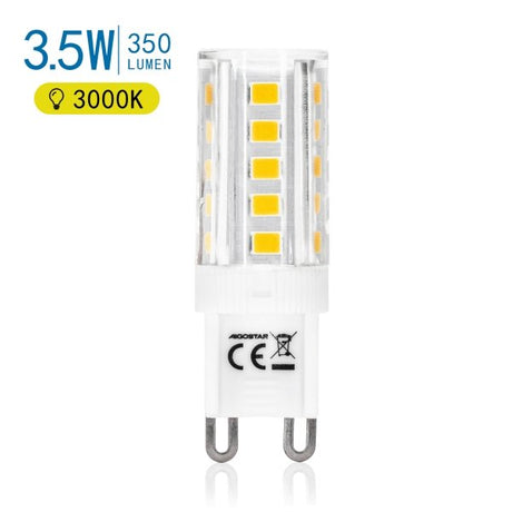 LED-Leuchtmittel, G9, 3.5 W, 350 lm, 3000 K, gelb.