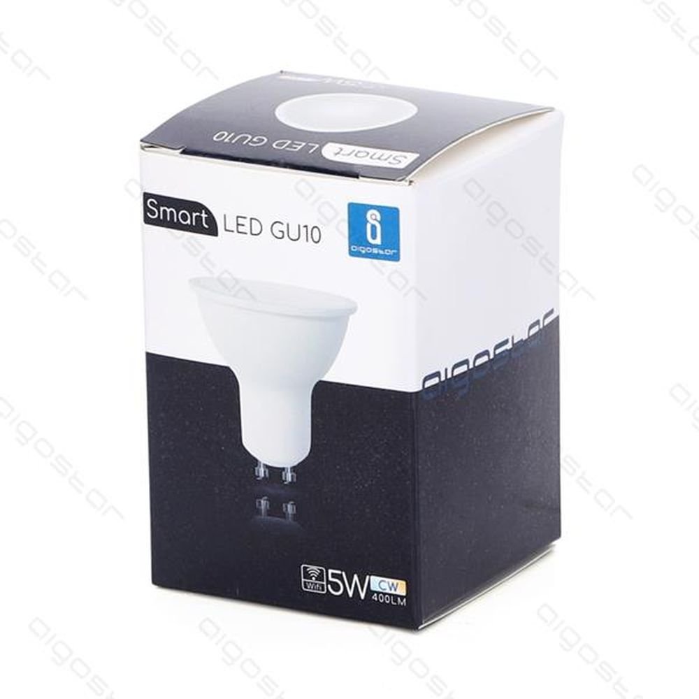 LED-Leuchtmittel WiFi, GU10, 5 W, 400 lm, 3000-6500 K.