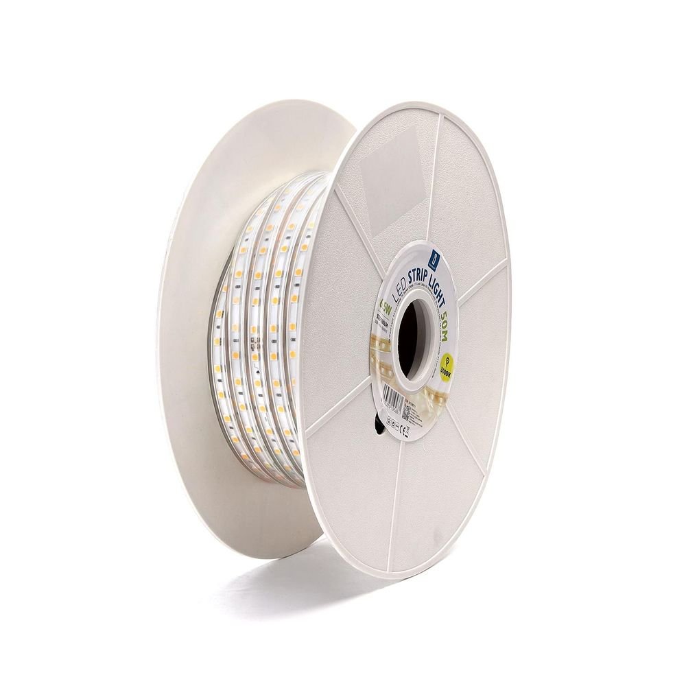 LED-Leuchtstreifen 5050-60, 50 m, 3000 K, IP65.