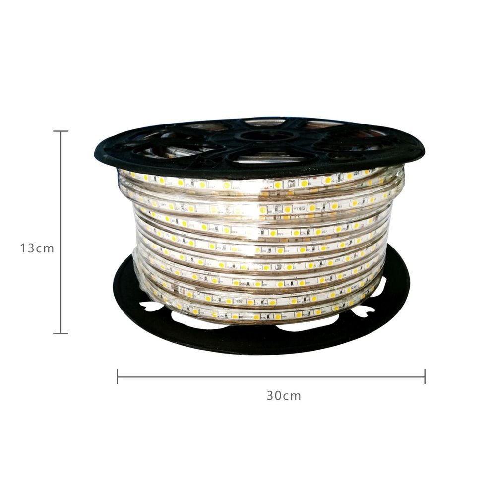 LED-Leuchtstreifen 5050-60, 50 m, 3000 K, IP65.
