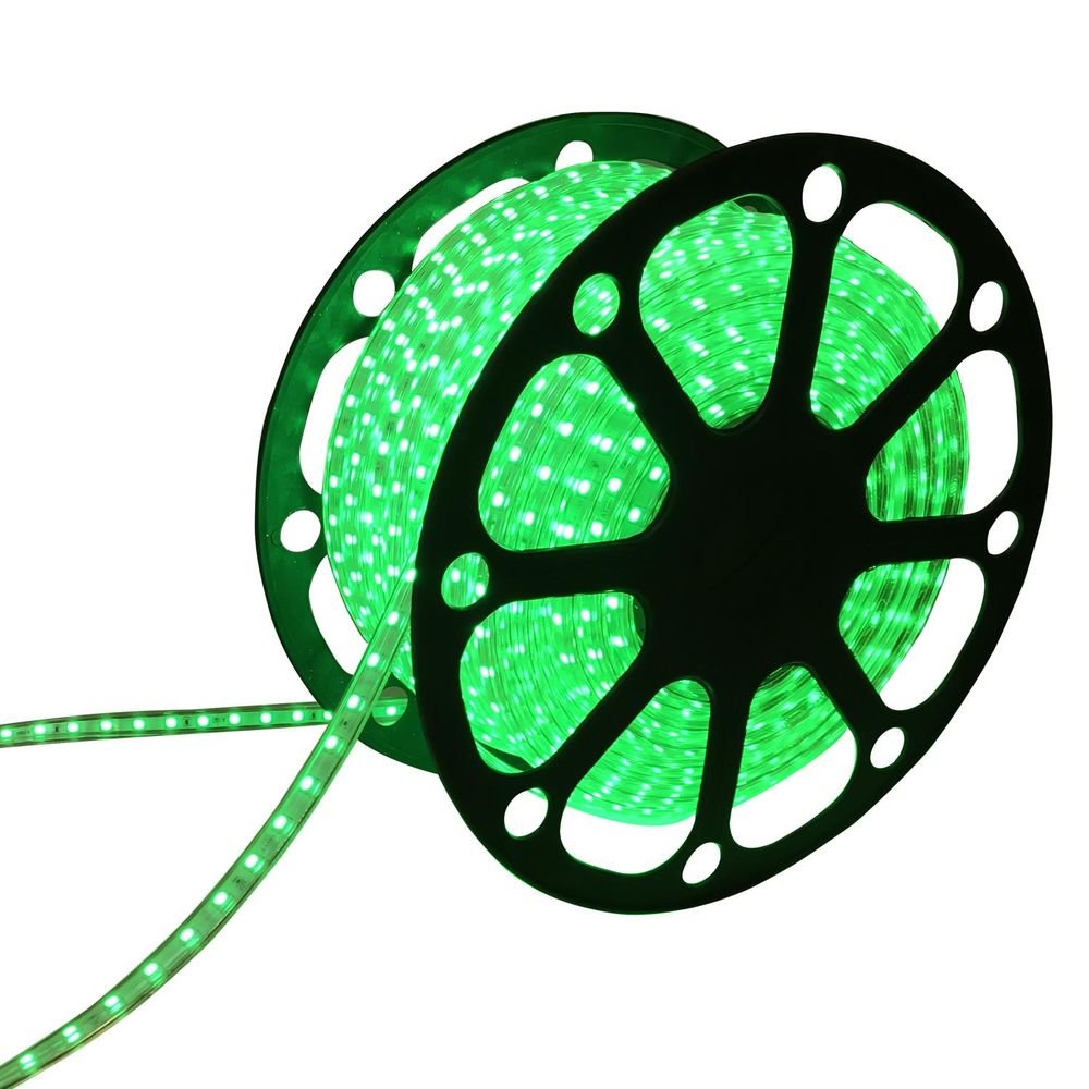 LED-Leuchtstreifen 5050-60, 50 m, IP65, grün.