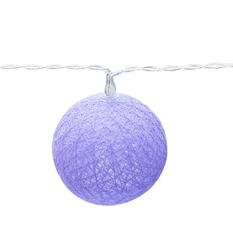 LED-Lichterkette, 10er, Bälle, bunt.