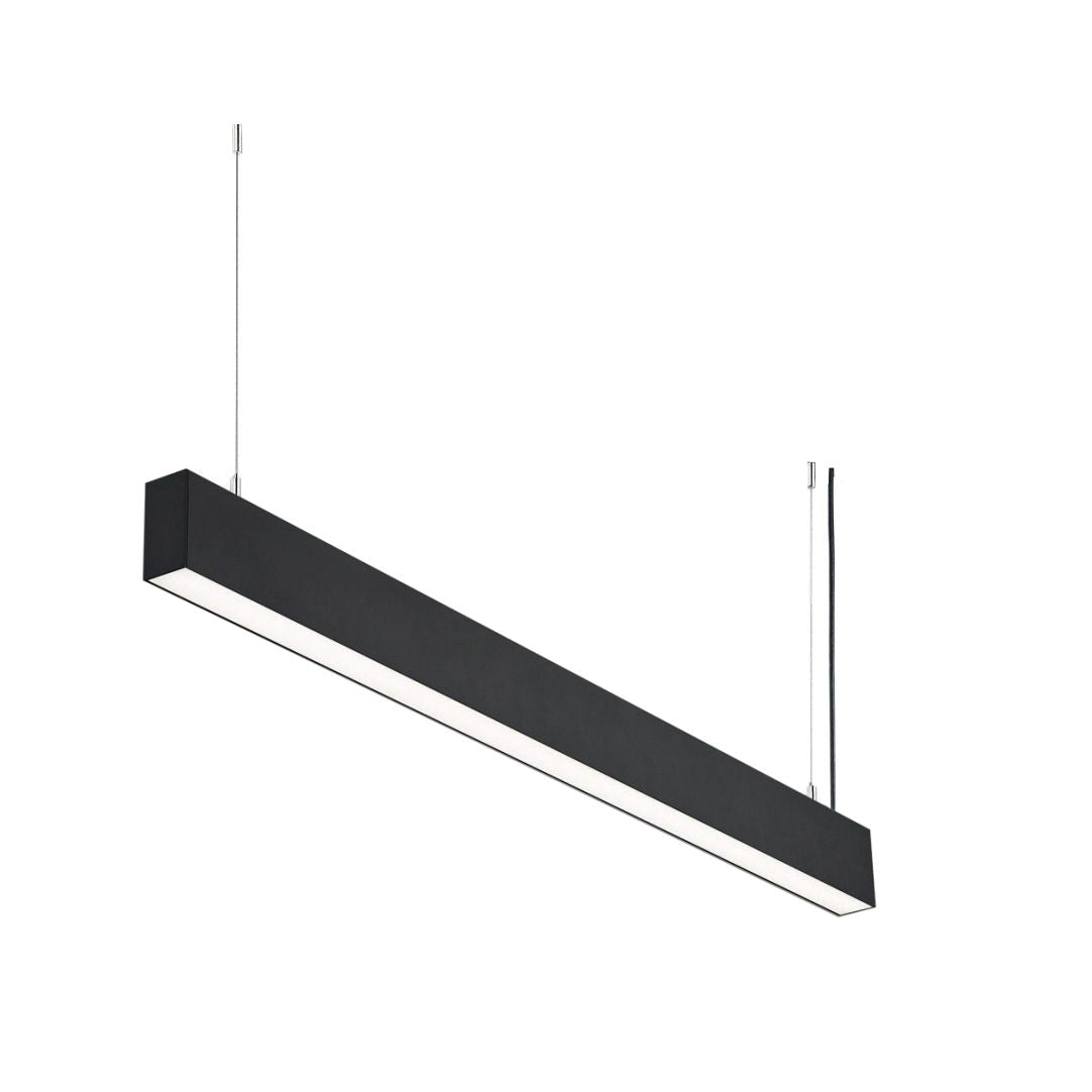 LED-Linear Büro-/Tresenleuchte 50 W, 4500lm, 4000 K, schwarz.