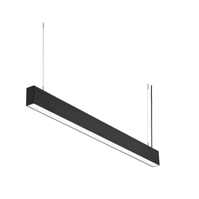 LED-Linear Büro-/Tresenleuchte 50 W, 4500lm, 4000 K, schwarz.