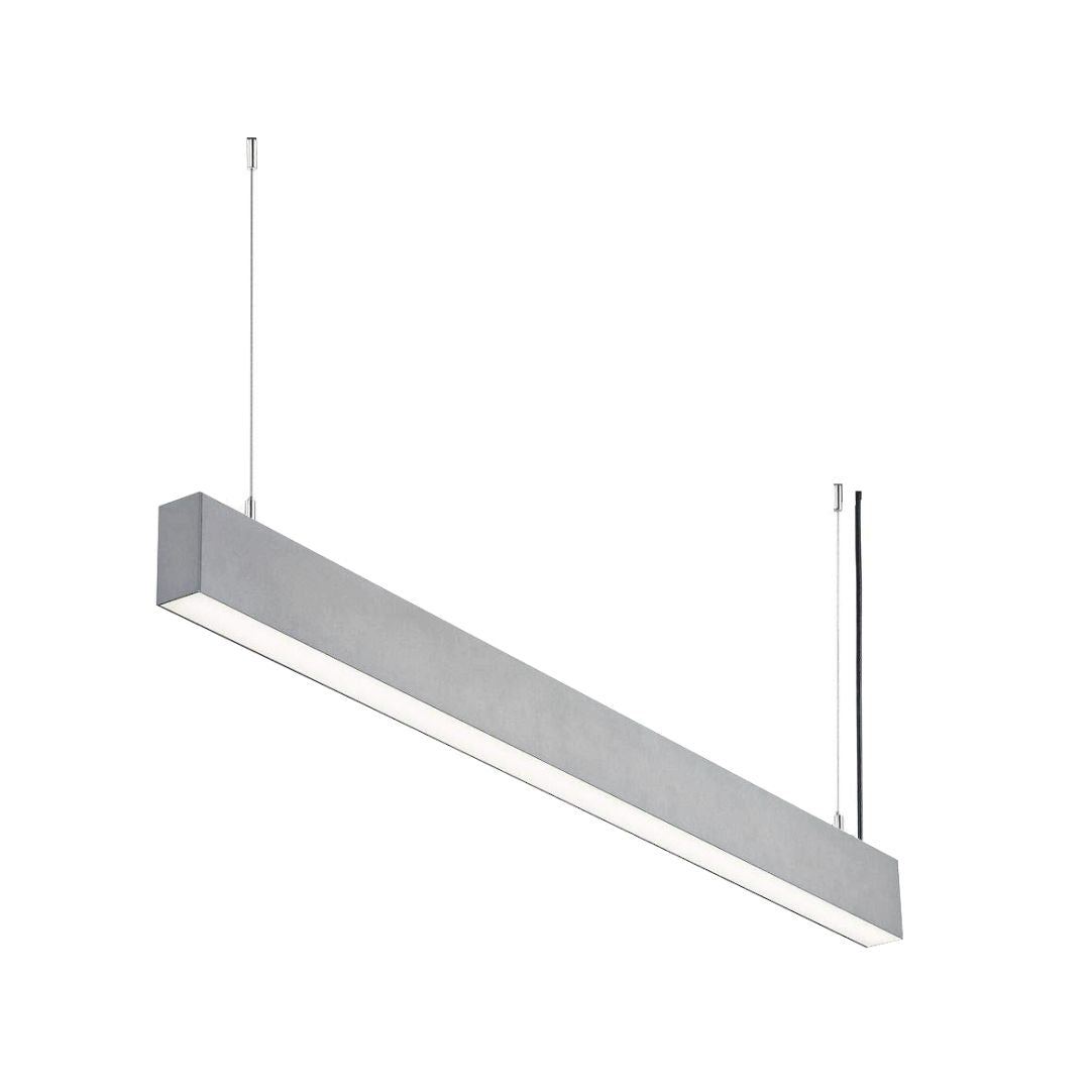 LED-Linear Büro-/Tresenleuchte 50 W, 4000 K, silber.