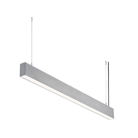 LED-Linear Büro-/Tresenleuchte 50 W, 4000 K, silber.