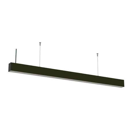 LED-Linear Büro-/Tresenleuchte, erweiterbar 40 W, 4000 K, schwarz.