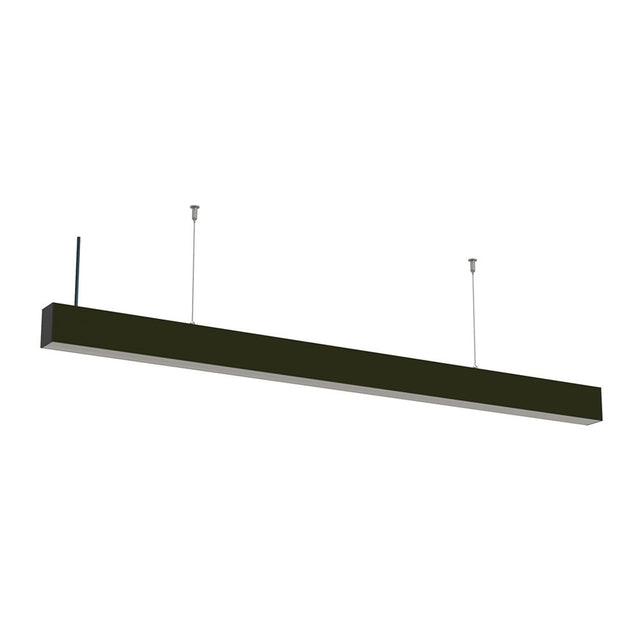 LED-Linear Büro-/Tresenleuchte, erweiterbar 40 W, 4000 K, schwarz.
