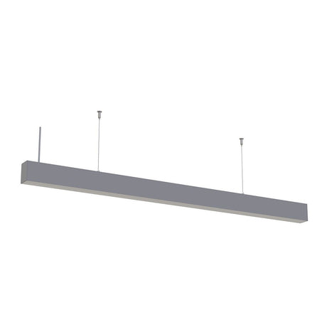 LED-Linear Büro-/Tresenleuchte, erweiterbar 40 W, 4000 K, silber.