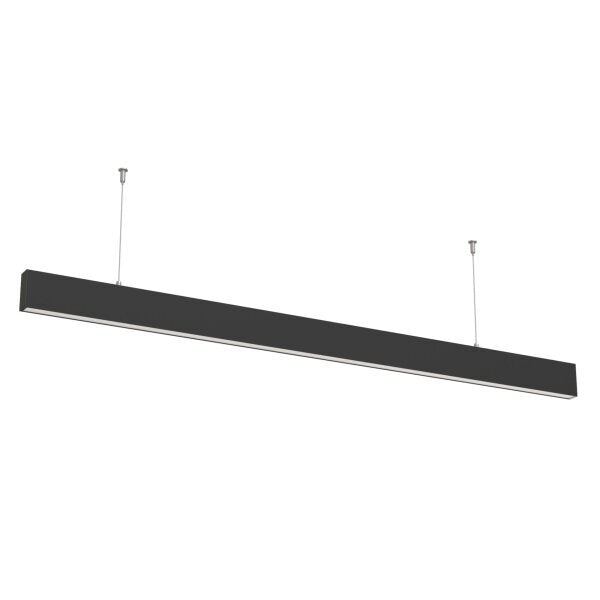 LED-Linear Büro-/Tresenleuchte up-down 50 W, 4000 K, schwarz.