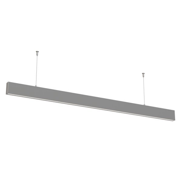 LED-Linear Büro-/Tresenleuchte up-down 50 W, 4000 K, silber.