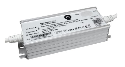 LED-Netzteil, 100 W, 24 V DC, 4,17 A, IP65, CV+CC.