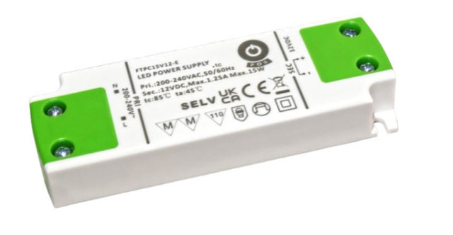 LED-Netzteil, 15 W, 24 V DC, 0,625 A.