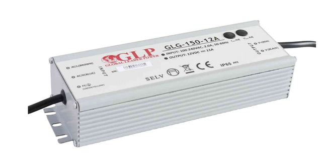 LED-Netzteil, 150 W, 12 V DC, 12,5 A, IP65, CV+CC.