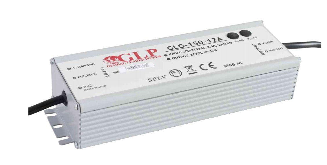 LED-Netzteil, 151,2 W, 24 V DC, 6,3 A, IP65, CV+CC.