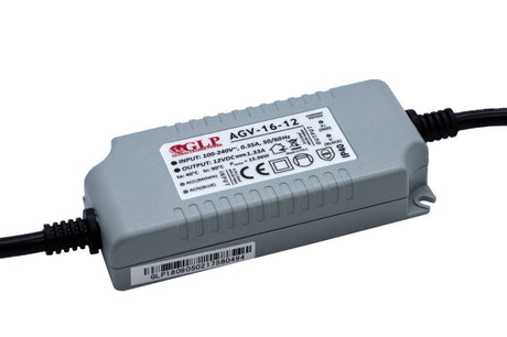 LED-Netzteil, 15,96 W, 12 V DC, 1,33 A, IP40.