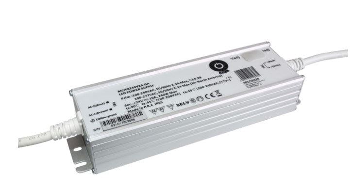 LED-Netzteil, 216 W, 12 V DC, 18 A, CV+CC, IP65.