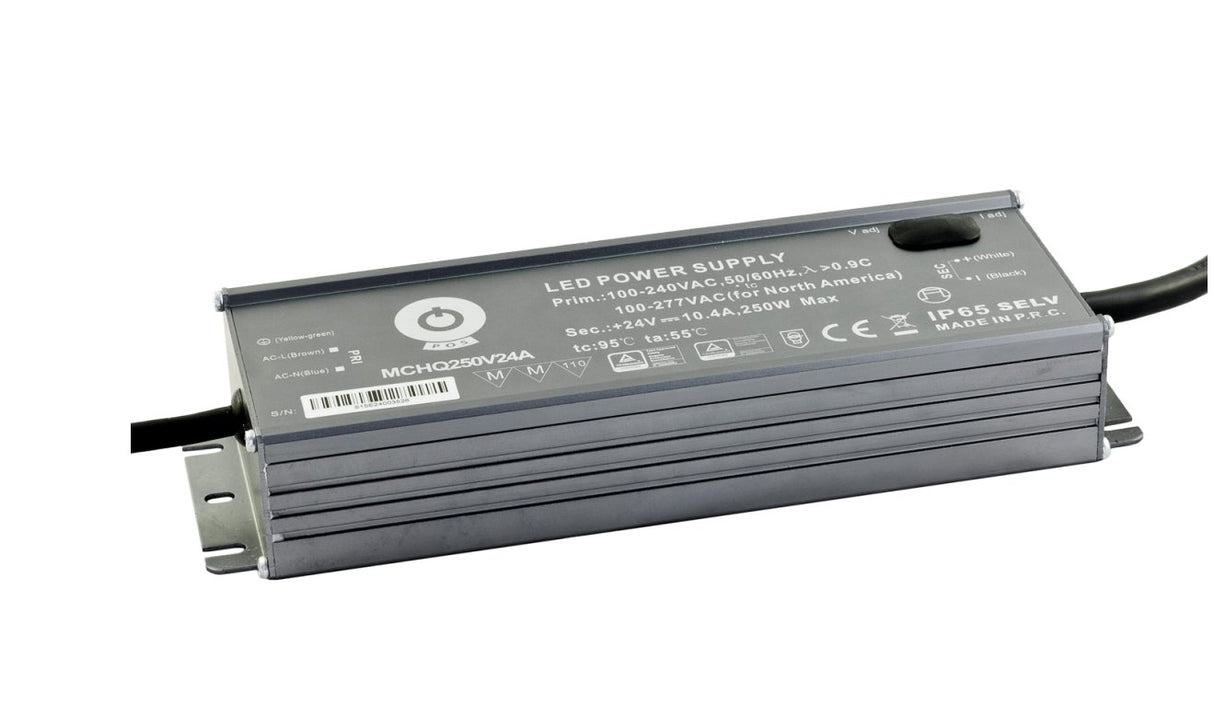 LED-Netzteil, 216 W, 12 V DC, 18 A, CV+CC, IP67.