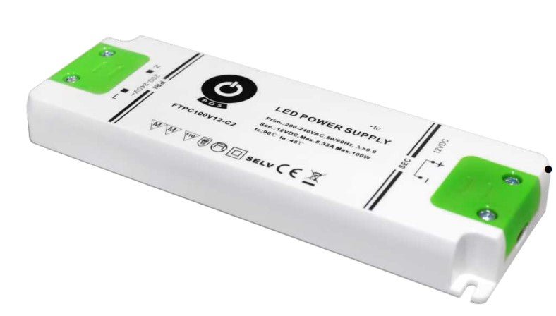 LED-Netzteil,100 W, 12 V DC, 8,33 A.