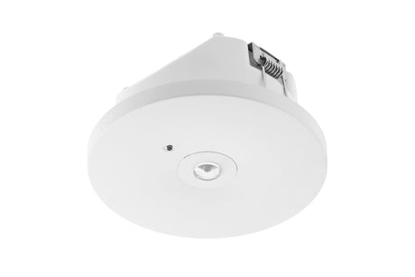 LED-Notleuchte mit Notstromeinheit zum Aufbau, 3W, 200lm, 6400K, TEST-Knopf.