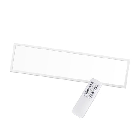 LED-Panel 120x30 cm, CRI 90, 40 W, 3000-6000 K, CCT, 3600 lm, flimmerfrei.