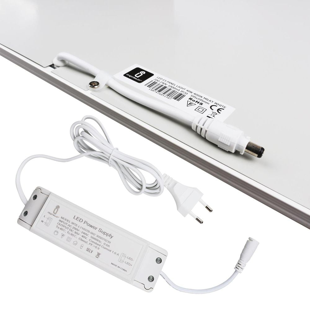 LED-Panel, 60 x 60 cm, 40 W, 4600 lm, 4000 K, UGR < 19.
