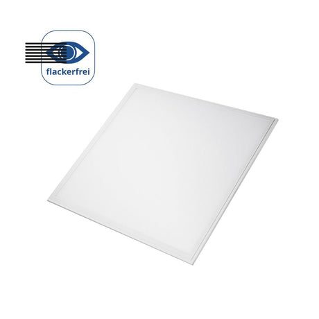 LED-Panel 62x62 cm, 40 W, 3600 lm, 3000 K, CRI 90, flimmerfrei.
