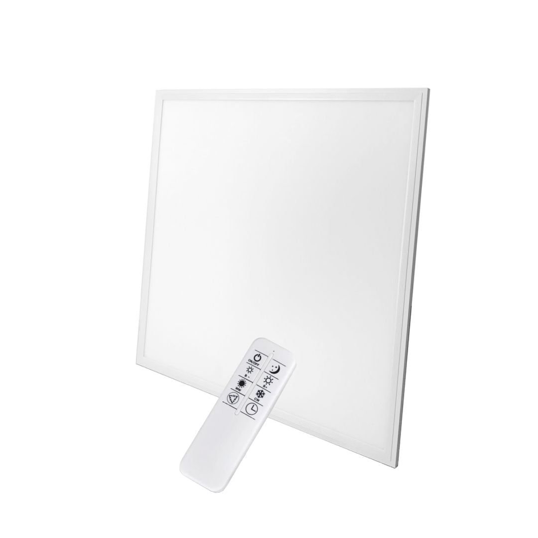 LED-Panel 62x62 cm, CRI 90, 40 W, 3000-6000 K, CCT, 3600 lm, SmartLife-App.