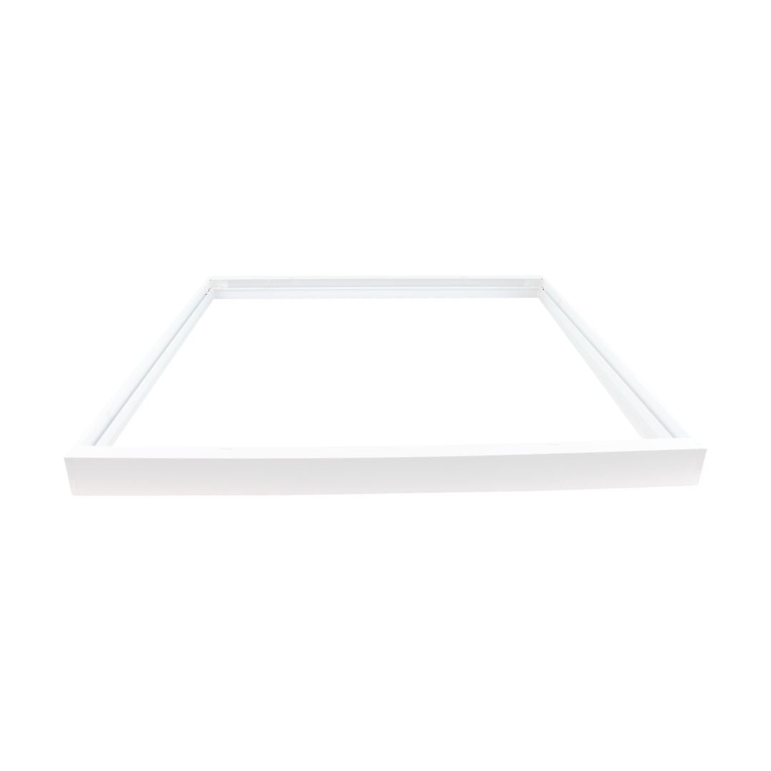 Aufbaurahmen für Backlit LED-Panel 62x62 cm, steckbar, weiß.