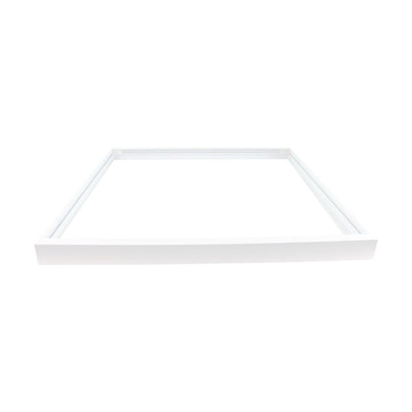 Aufbaurahmen für Backlit LED-Panel 62x62 cm, steckbar, weiß.