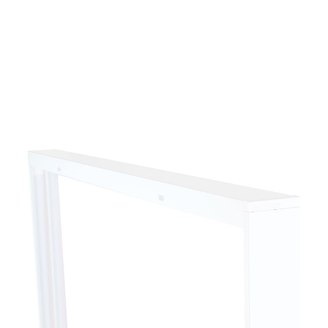 Aufbaurahmen für Backlit LED-Panel 62x62 cm, steckbar, weiß.