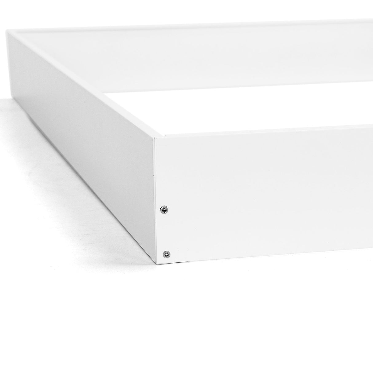 Aufbaurahmen für Backlit LED-Panels 62x62 cm, weiß.