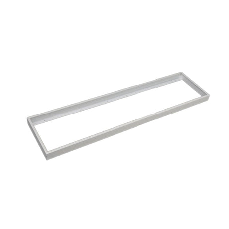 Aufbaurahmen für LED-Panel 120x30 cm, steckbar, weiß.
