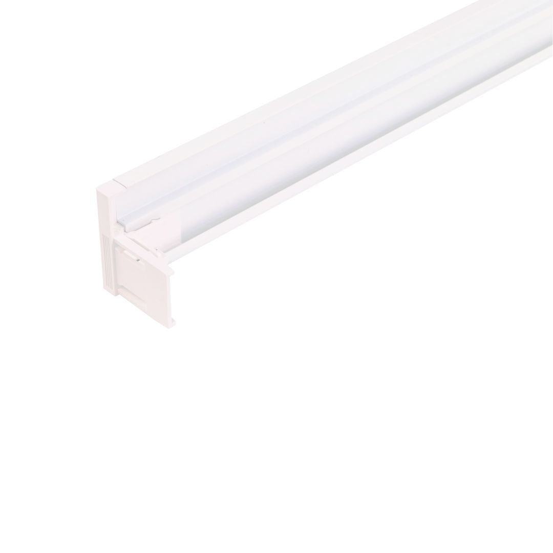 Aufbaurahmen für LED-Panel 120x30 cm, steckbar, weiß.