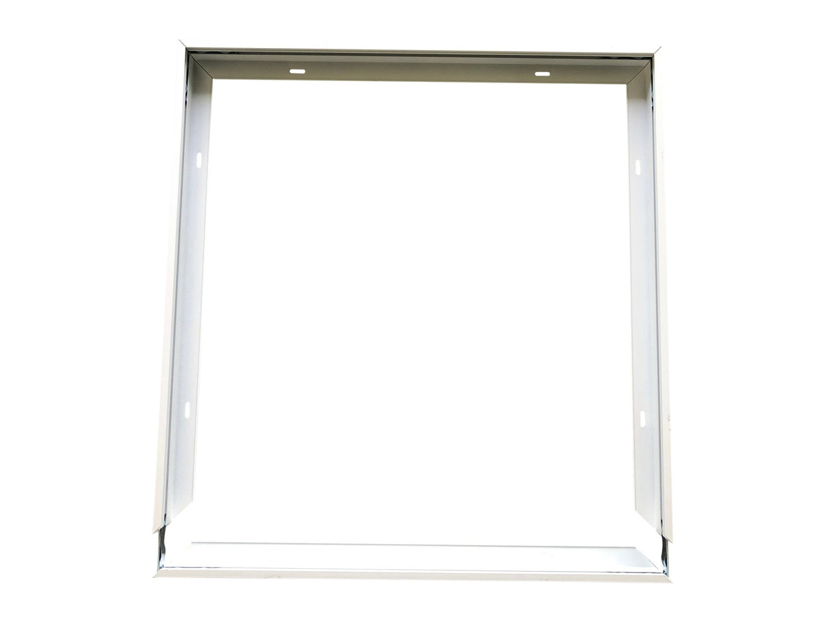 Aufbaurahmen für LED-Panel 62x62 cm, steckbar, weiß.