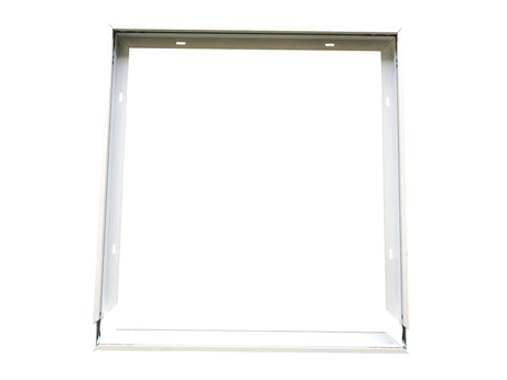 Aufbaurahmen für LED-Panel 62x62 cm, steckbar, weiß.