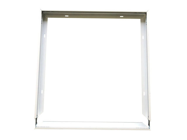 Aufbaurahmen für LED-Panel 62x62 cm, steckbar, weiß.