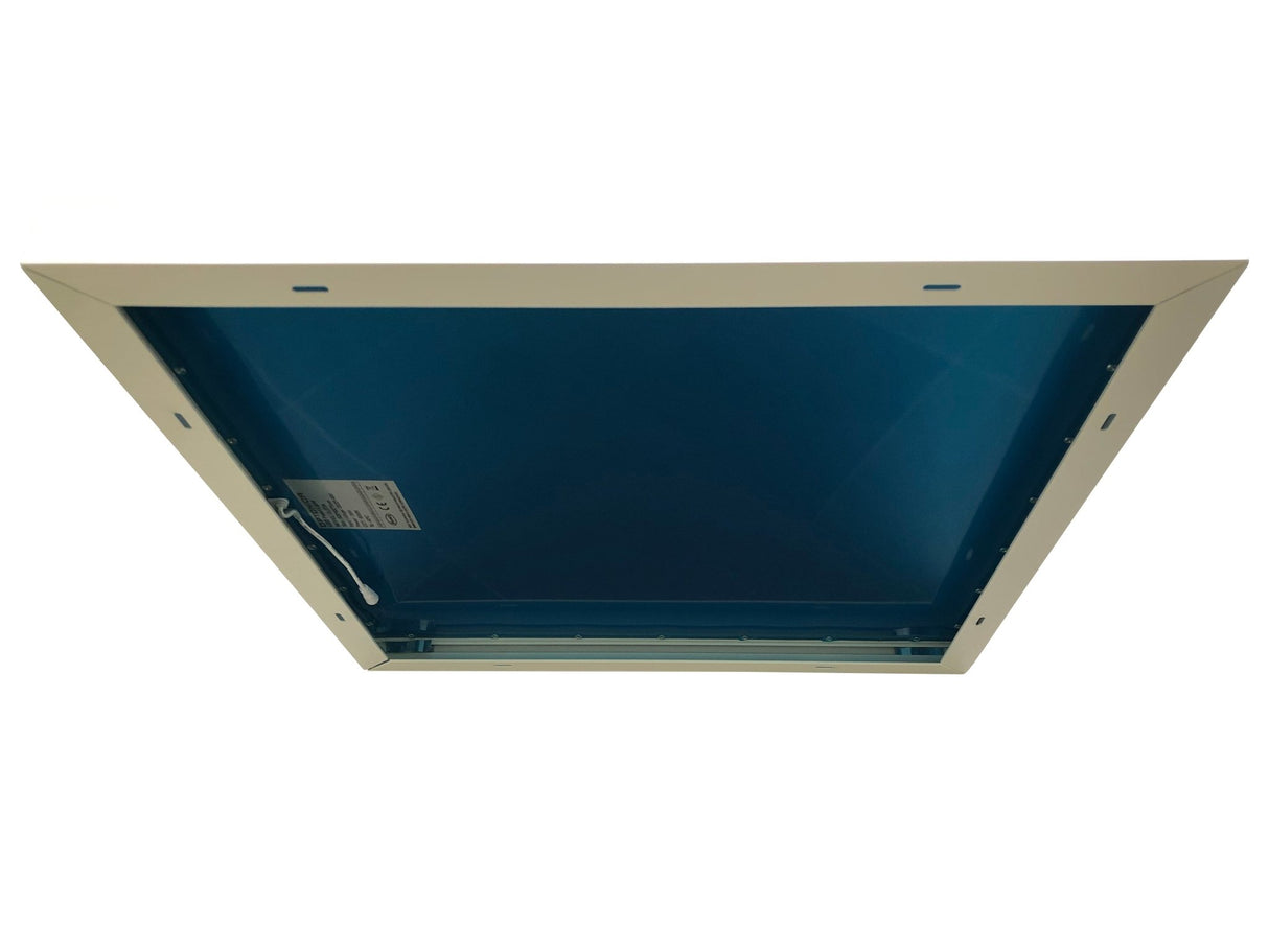 Aufbaurahmen für LED-Panel 62x62 cm, steckbar, weiß.