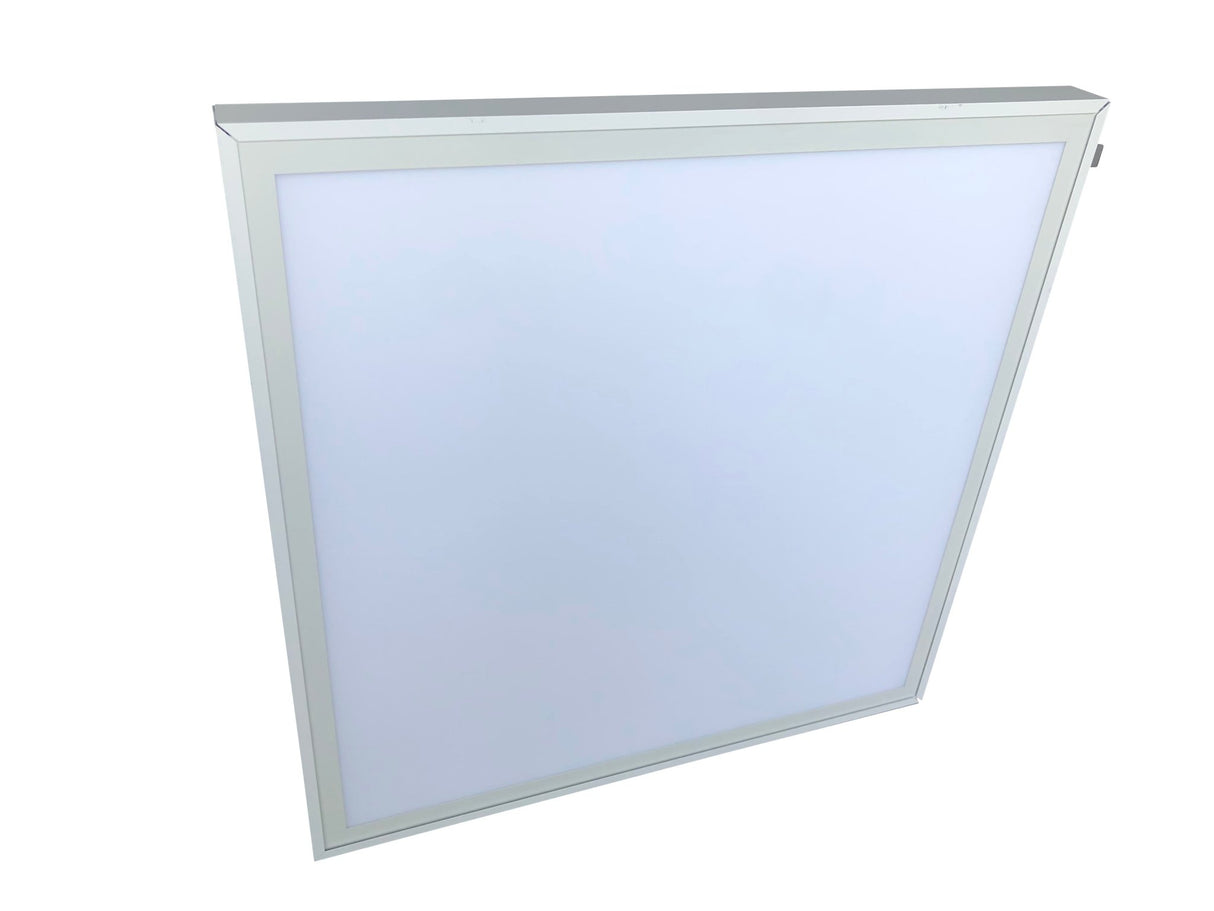 Aufbaurahmen für LED-Panel 62x62 cm, steckbar, weiß.