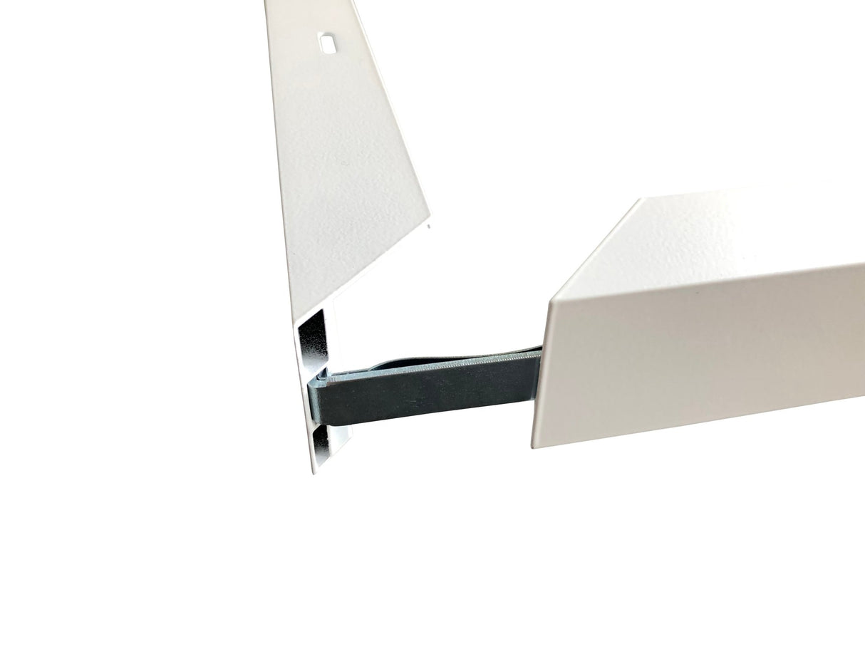 Aufbaurahmen für LED-Panel 62x62 cm, steckbar, weiß.