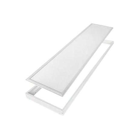 Aufbaurahmen für LED-Panel 120x30 cm, Aluminium, weiß.