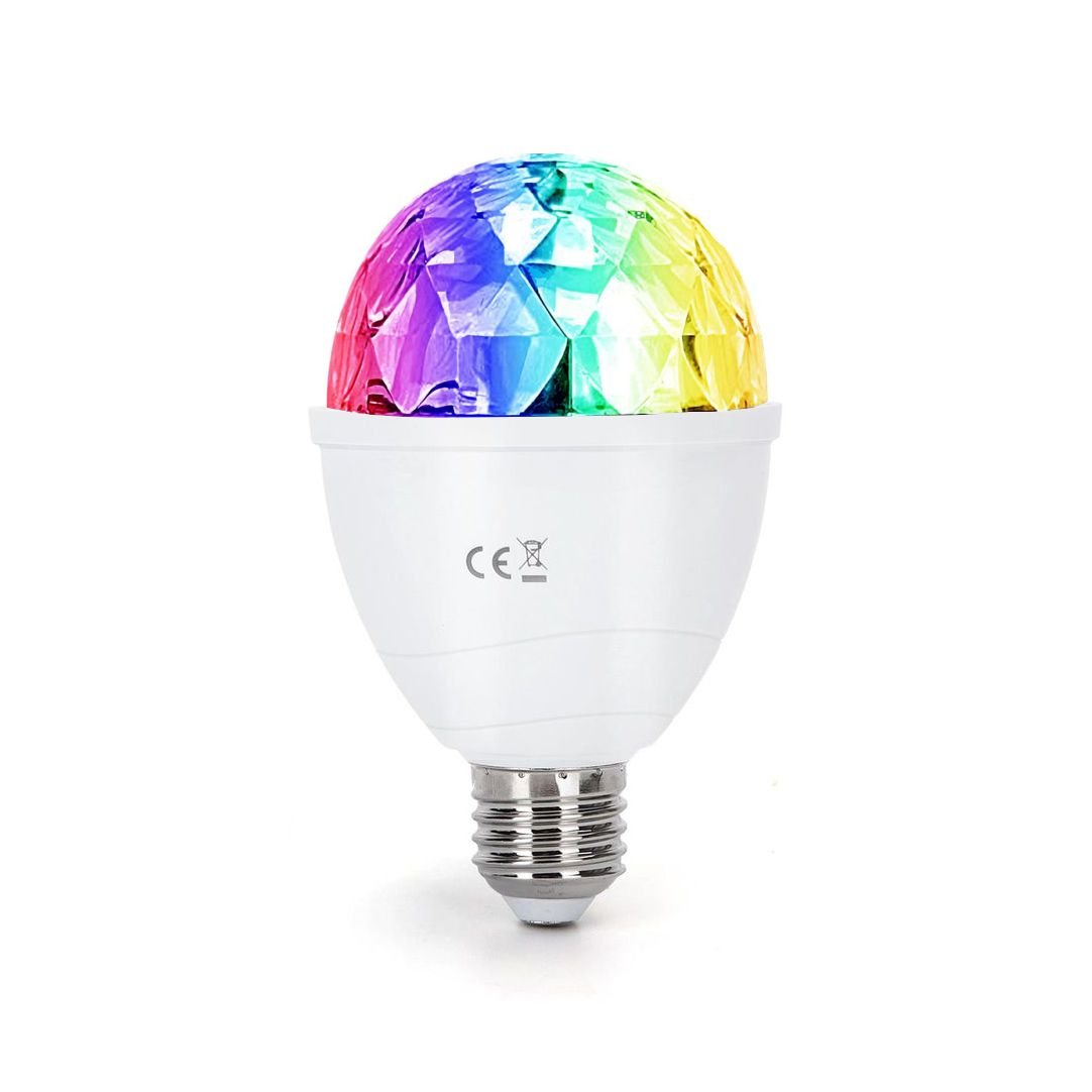 LED Party Licht, E27, 3 W, RGB.