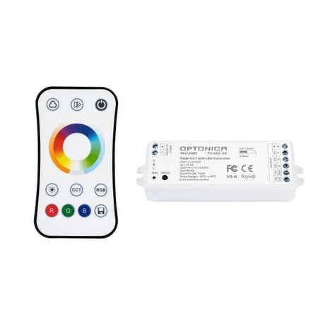 LED RGB+CCT Controller, mit Fernbedienung.