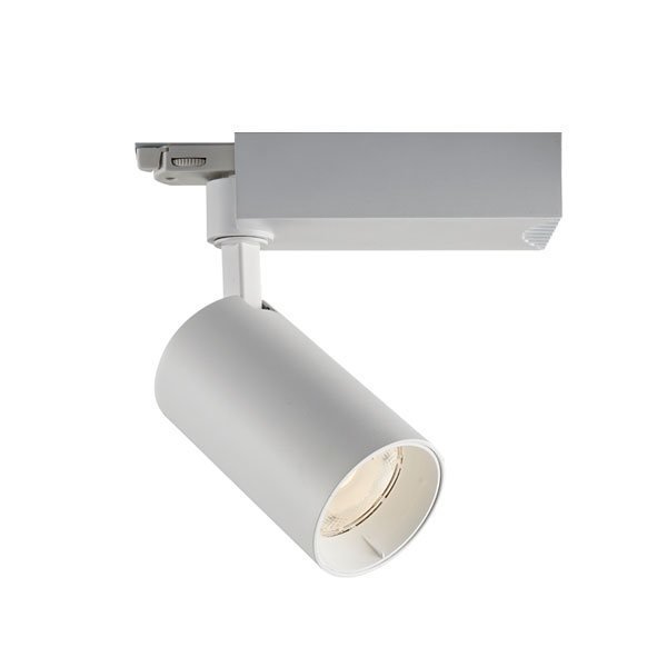 LED-Schienenleuchte, 3-Phasen, 25W, 24°, 2750 Lumen, weiß, 3000 K (warmweiß).